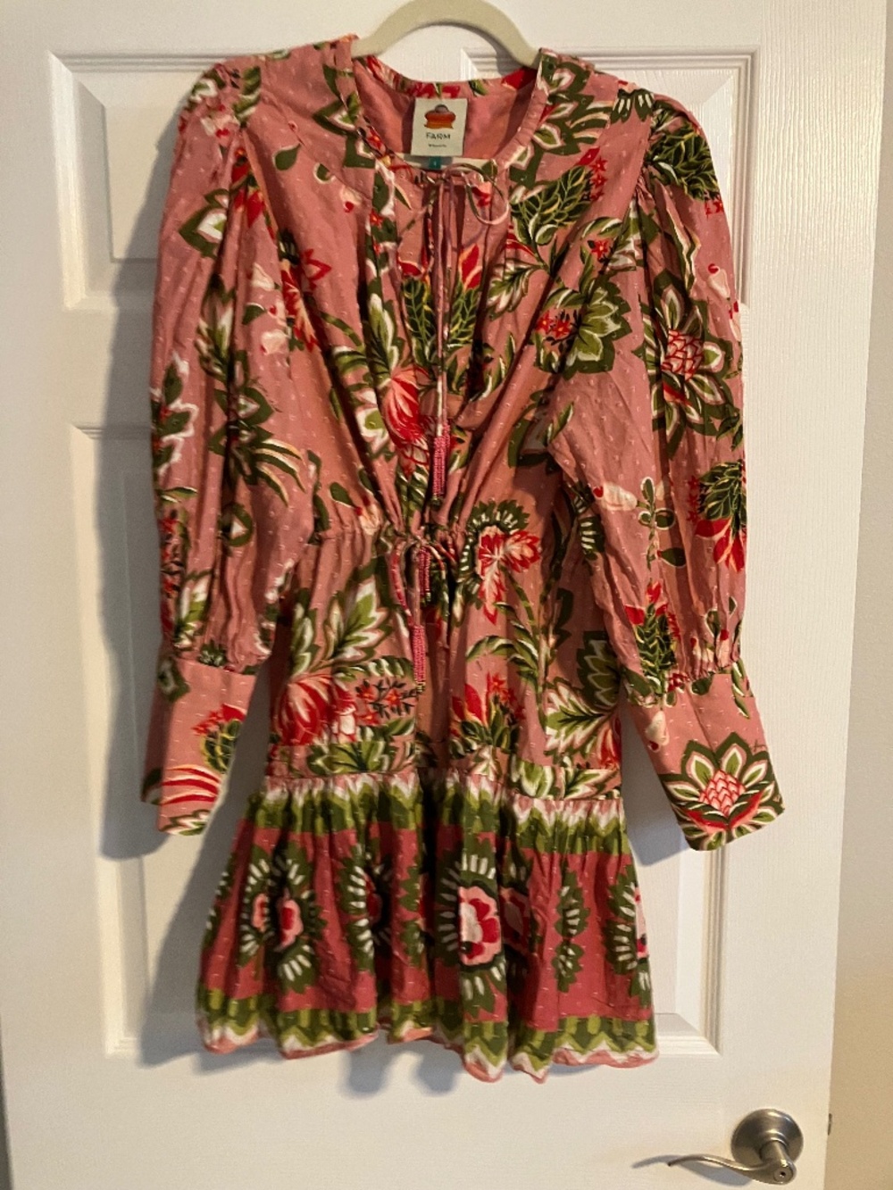 Farm Rio Long Sleeve Mini Dress Large